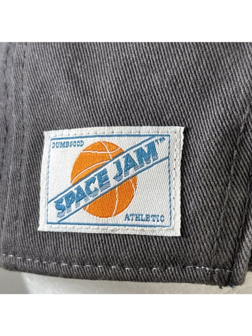Vintage Space Jam Tazmanian devil Tune squad Strap back gray cap Hat - Picture 3 of 5